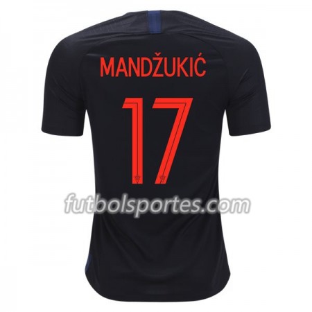 Camisetas Croacia Mandzukic 17 Segunda Equipacion Mundial 2018